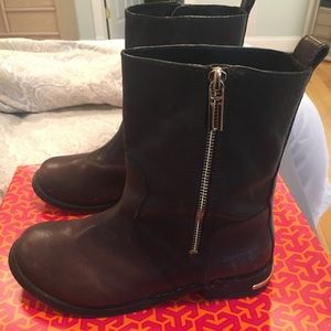 Tory Burch Chocolate Brown Booties